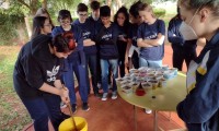 Terceirão em aula prática - Fabricação de sabão e manteiga