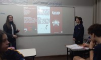 Estudantes do 8º ano realizam atividade interdisciplinar com foco em Esportes e Língua Inglesa