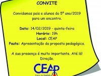 Encontro com pais e alunos do 5º ano