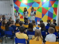1⁰ encontro entre as crianças do Pré 2 e professoras do 1⁰ ano - 2024