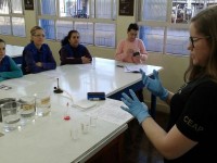 Oficina ensina boas práticas no Laboratório de Química